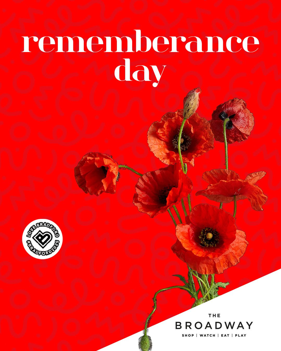 Today we pause to remember and honour all those who served and sacrificed for our freedom. Lest we forget. 

#BD25 #Bradford2025 #Bradford #thebroadwaybradford #bradfordshopping #bradfordeats #whatsoninbradford #bradfordoffers #bradfordcitycentre